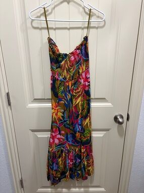 aerie Multicolor Floral-Print Maxi Dress